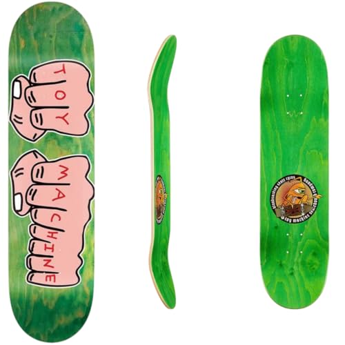 スケートボード デッキ グリーン トイマシーン Toy Machine スケートボードデッキロボット 8.75インチ x 33